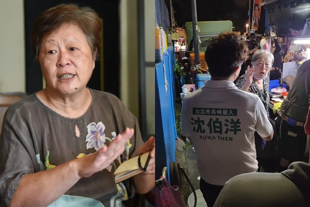 沈伯洋公館掃街被請吃蔥抓餅，老闆孫佩霞竟是台諜案牽線人。（資料照片、Threads @yankikikikikiki 授權提供）