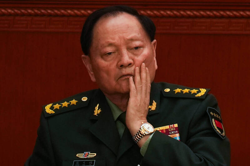 中共中央近日宣布拔除中央軍委副主席張又俠的黨籍與軍籍。（美聯社檔案照）